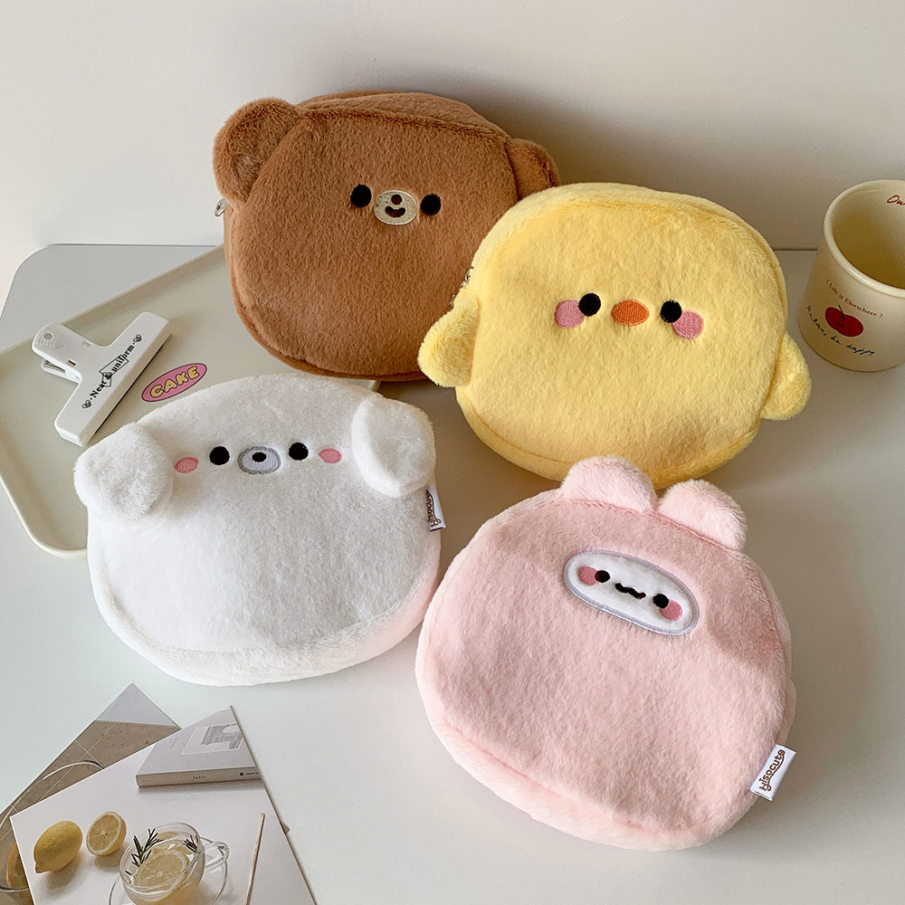 Skincare Animate - Borsa per il Trucco in Peluche