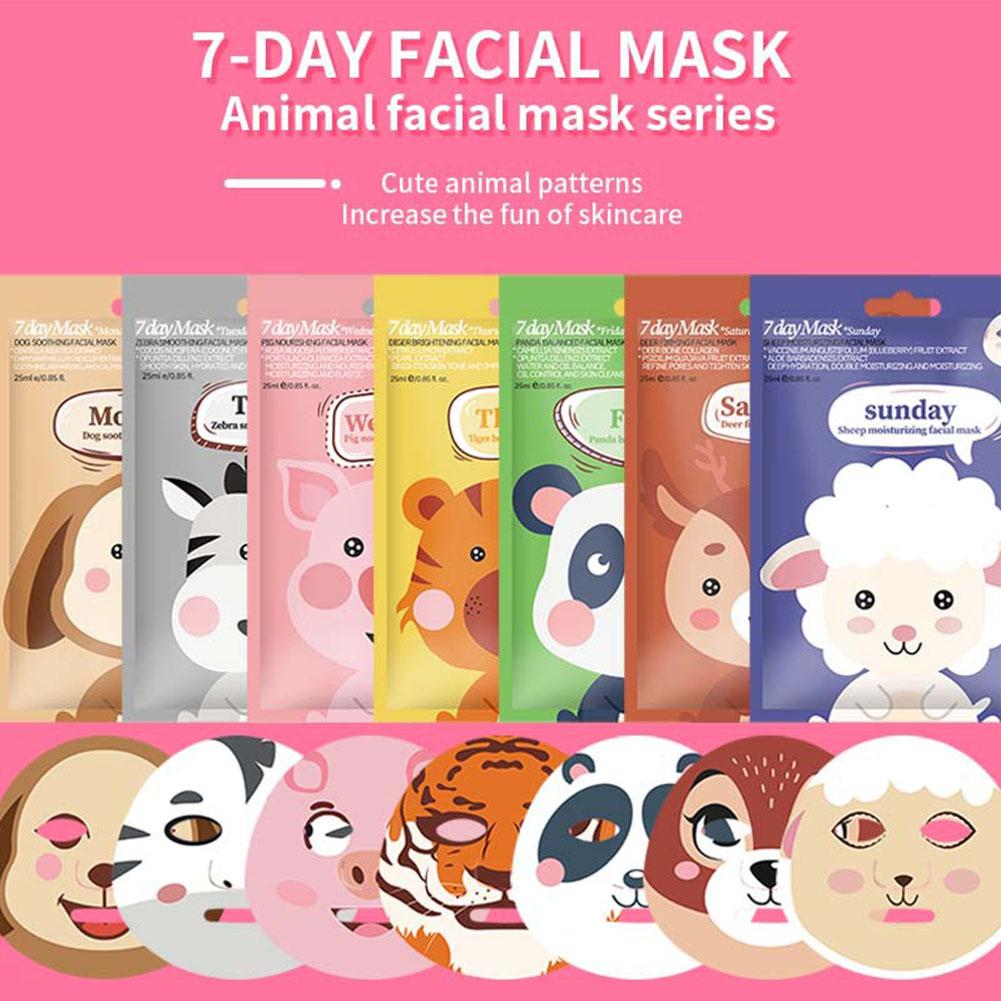 Skincare Animate - Maschera Viso Cartoon Idratante Profonda, Maschera